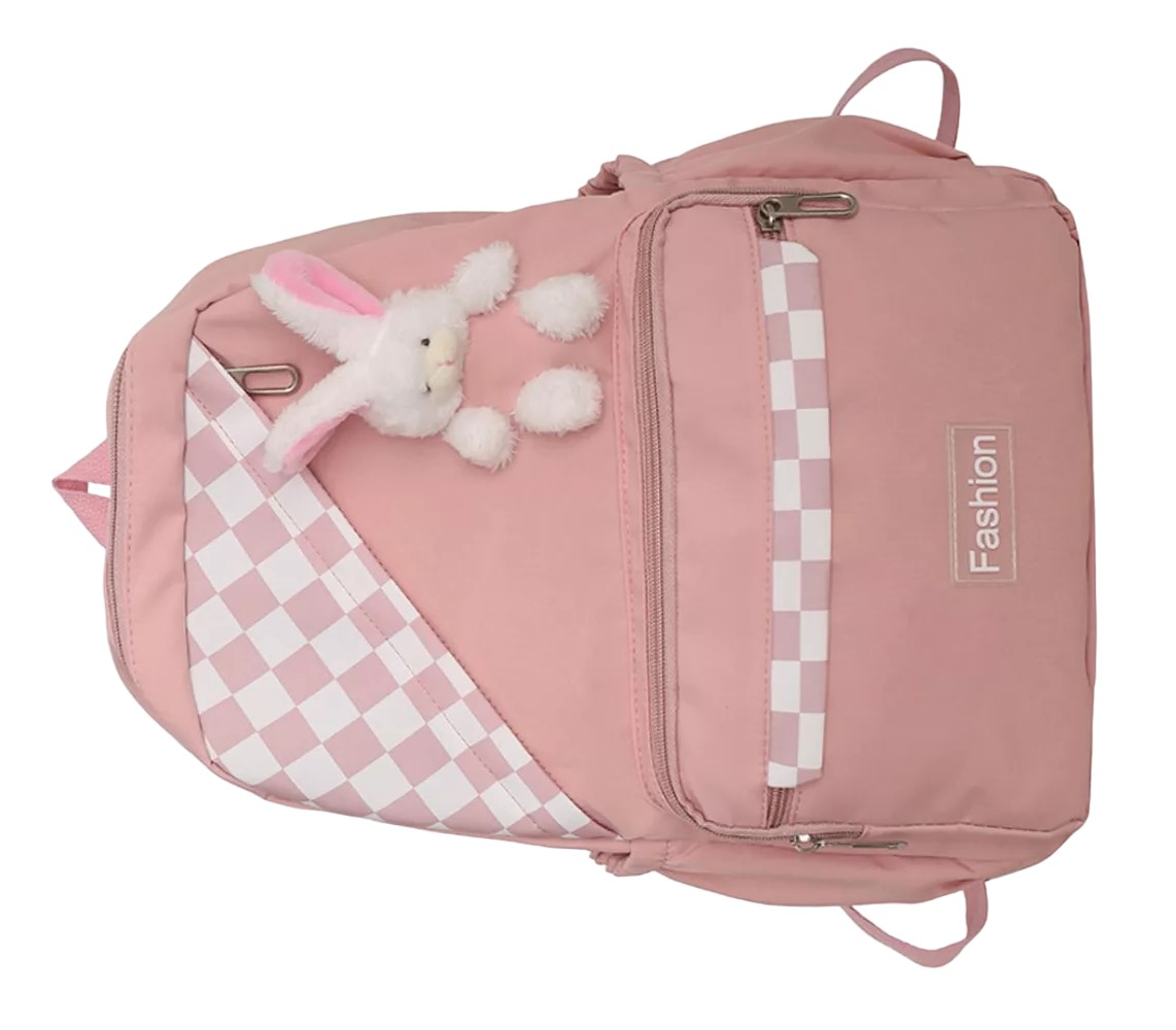 Foto 3 pulgar | Mochila Fashion Impermeable Rosa