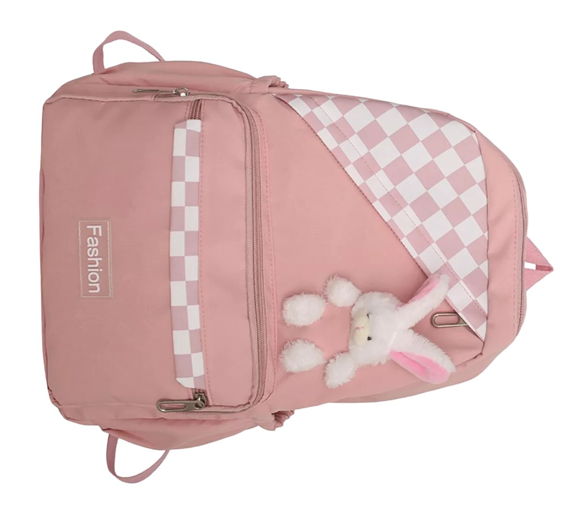 Foto 4 pulgar | Mochila Fashion Impermeable Rosa