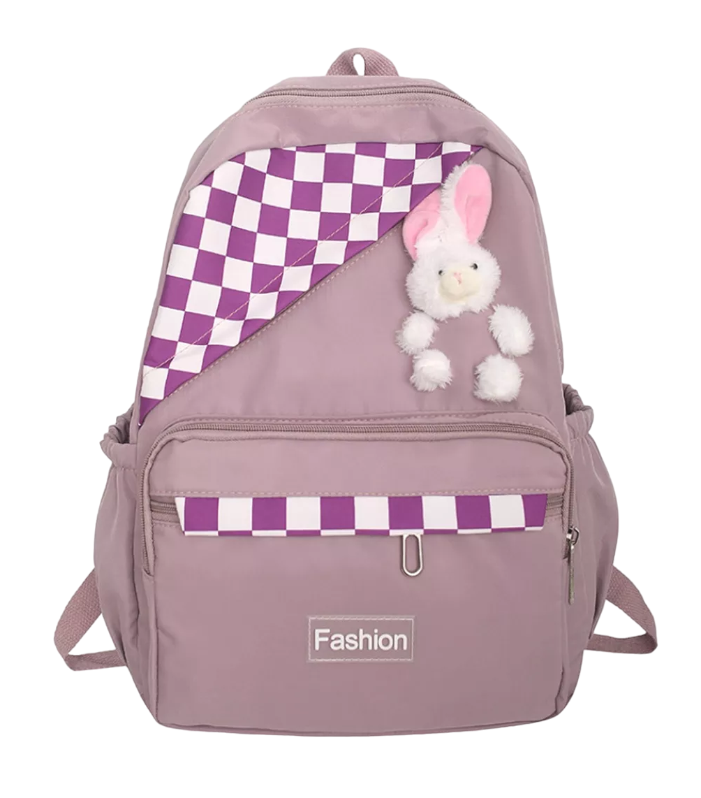 Foto 1 | Mochila Fashion de Estudiante Impermeable Púrpura
