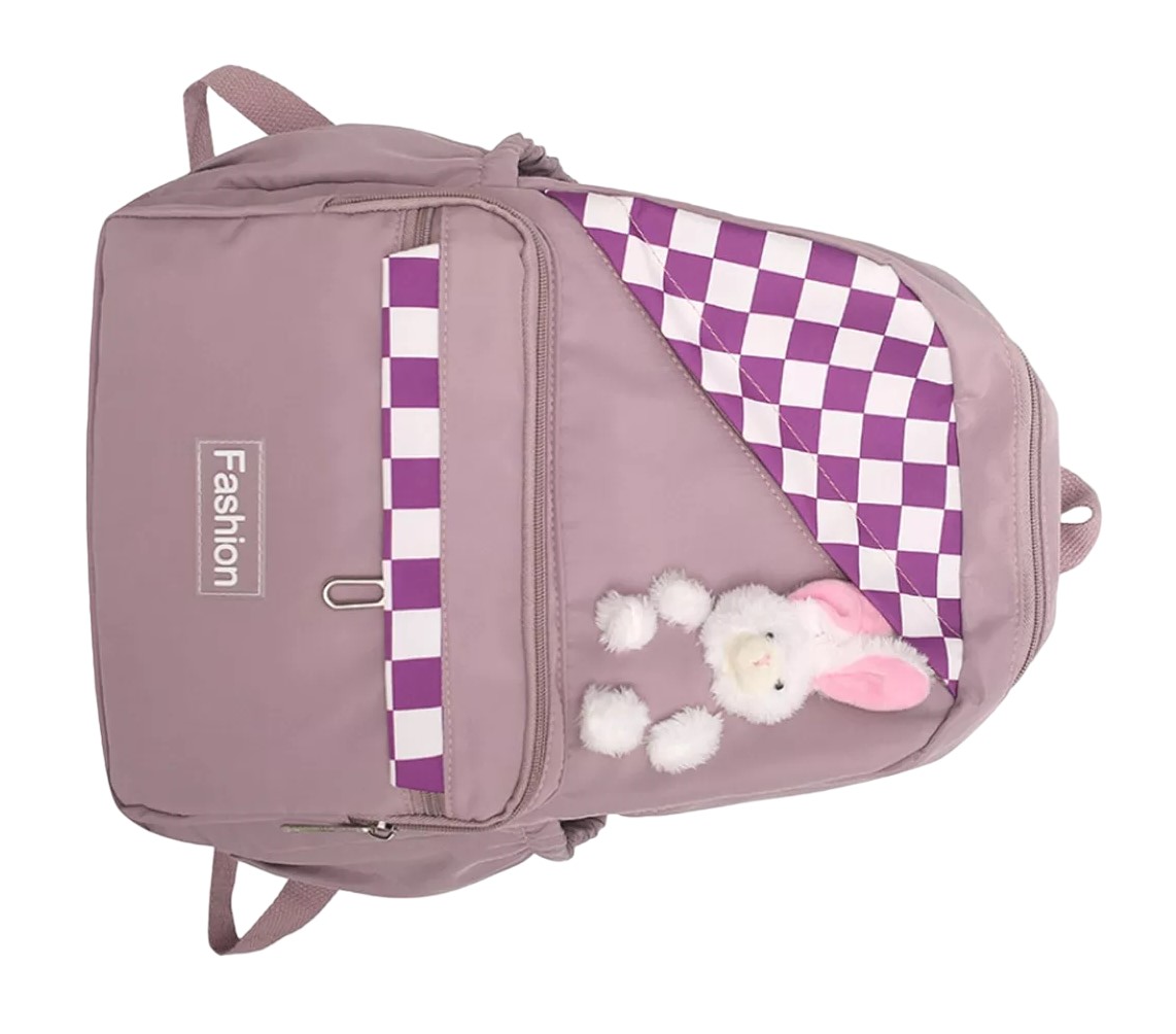 Foto 4 | Mochila Fashion de Estudiante Impermeable Púrpura