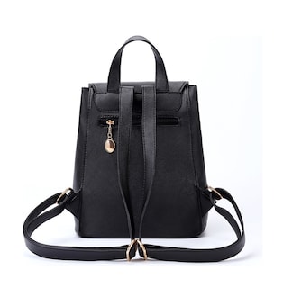 Foto 3 | Mochila con Aplicación Metálica Negra para Mujer