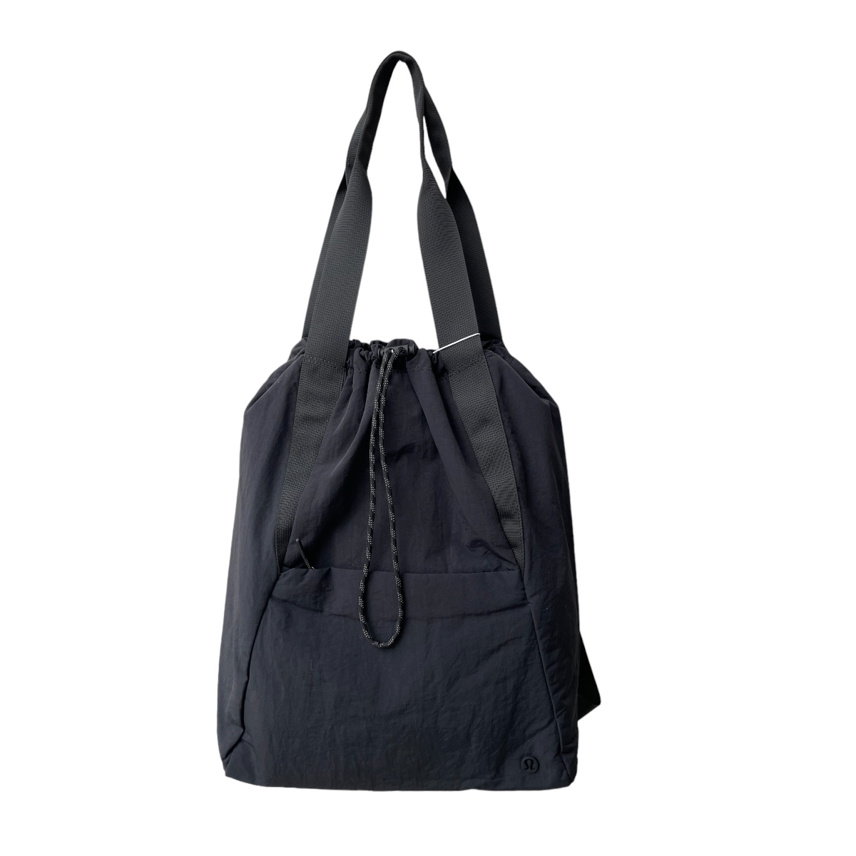 Mochila Lululemon Nylon Dual Negra Ultraligera y Compacta