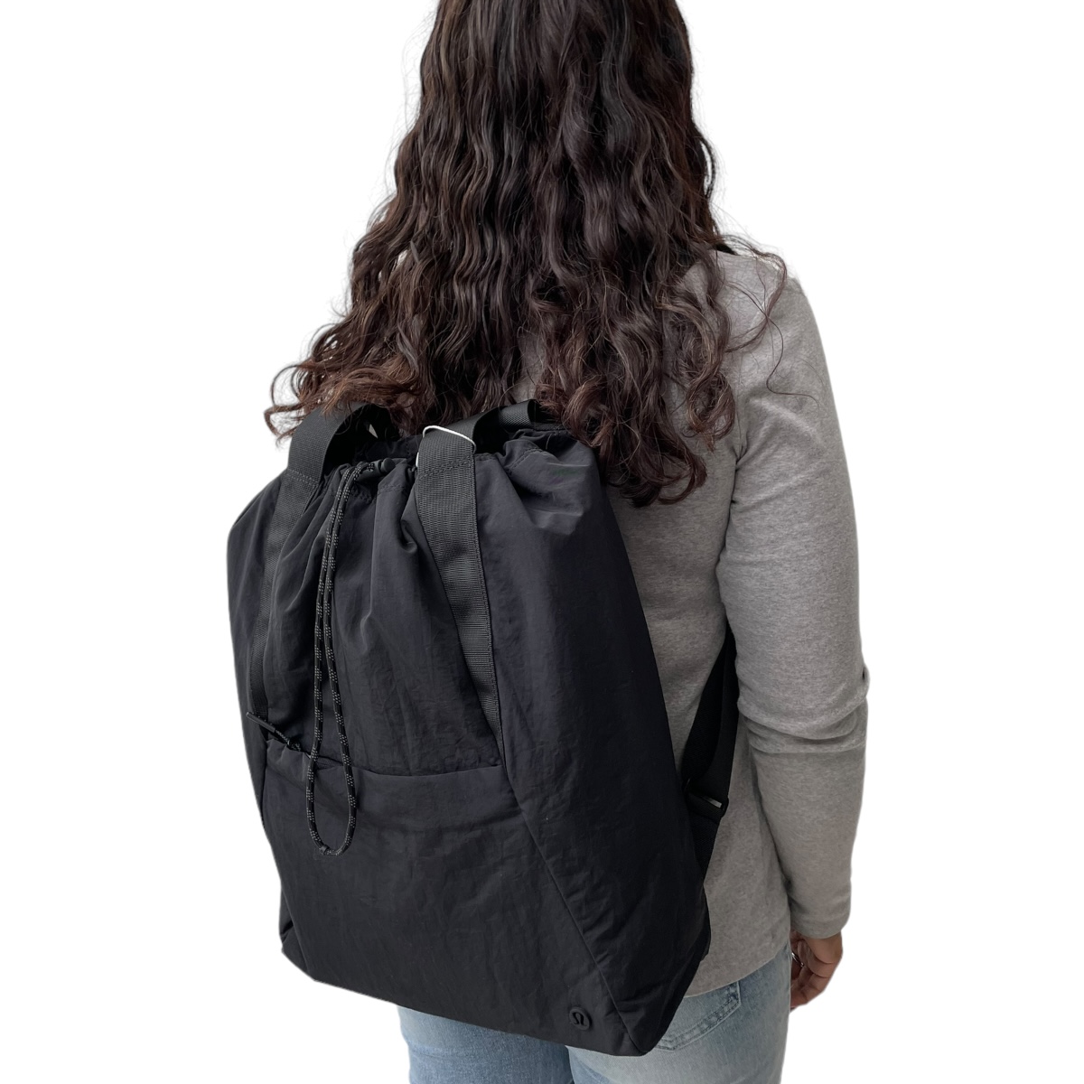 Foto 5 | Mochila Lululemon Nylon Dual Negra Ultraligera y Compacta