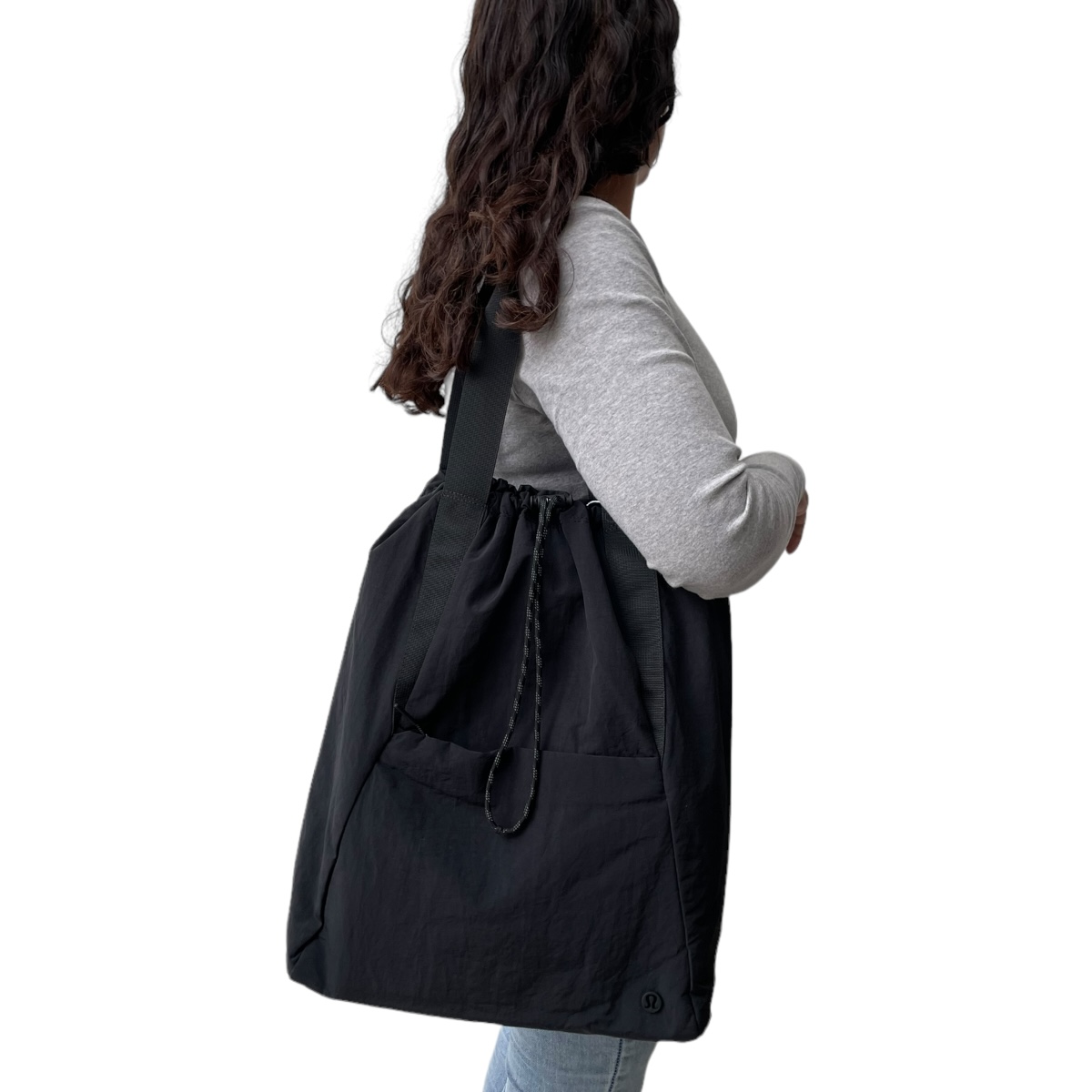 Foto 6 | Mochila Lululemon Nylon Dual Negra Ultraligera y Compacta