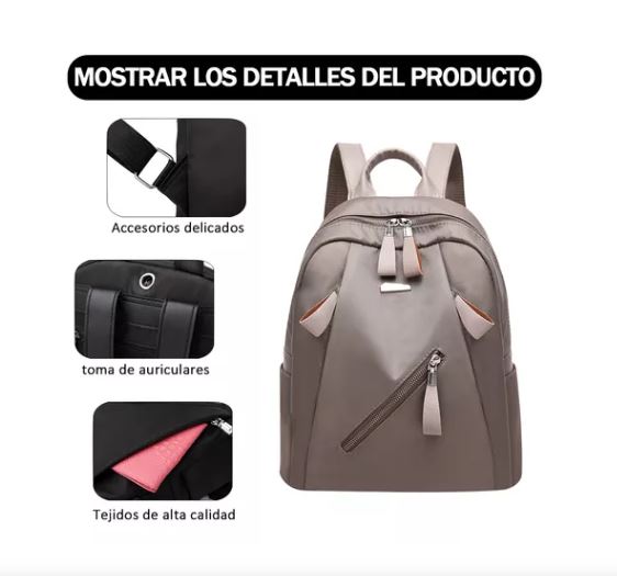 Foto 4 pulgar | Mochila Antirrobo Wünd Gris