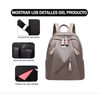 Foto 3 | Mochila Antirrobo Wünd Gris