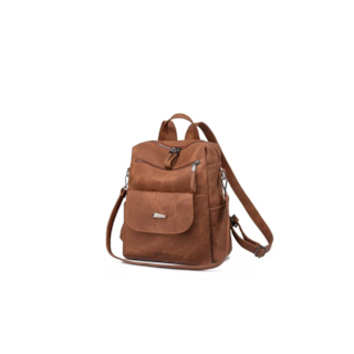 Foto 1 | Mochila Antirrobo Moda Tendencia Hombro Casual Marrón Belug de Mujer