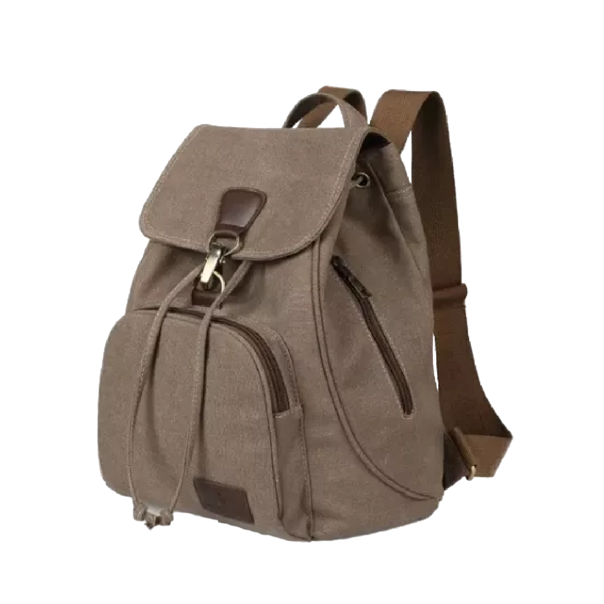 Foto 1 | Mochila Escolar Antirrobo de Lona se Adapta Una Laptop de 13 Pulgadas Marrón