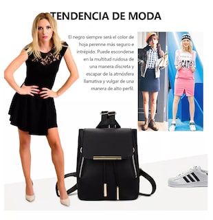 Foto 3 | Mochila de Mujer Belug Casual color Negro