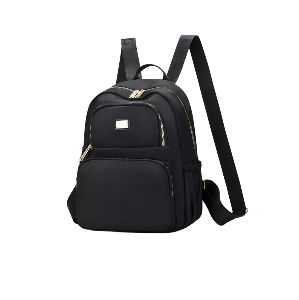Mochila Bolso De Mujer Belug Impermeable Antirrobo color Negro
