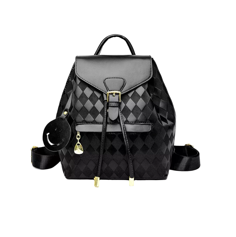 Foto 2 pulgar | Mochila Casual Belug Negra de Cuero PU para Mujer