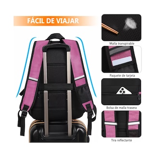 Foto 3 | Mochila Belug Púrpura Impermeable