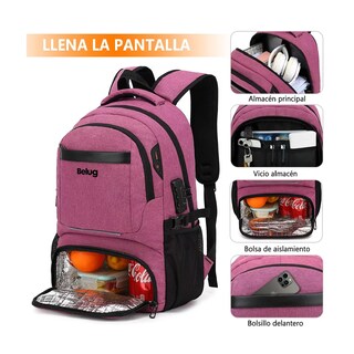 Foto 4 | Mochila Belug Púrpura Impermeable
