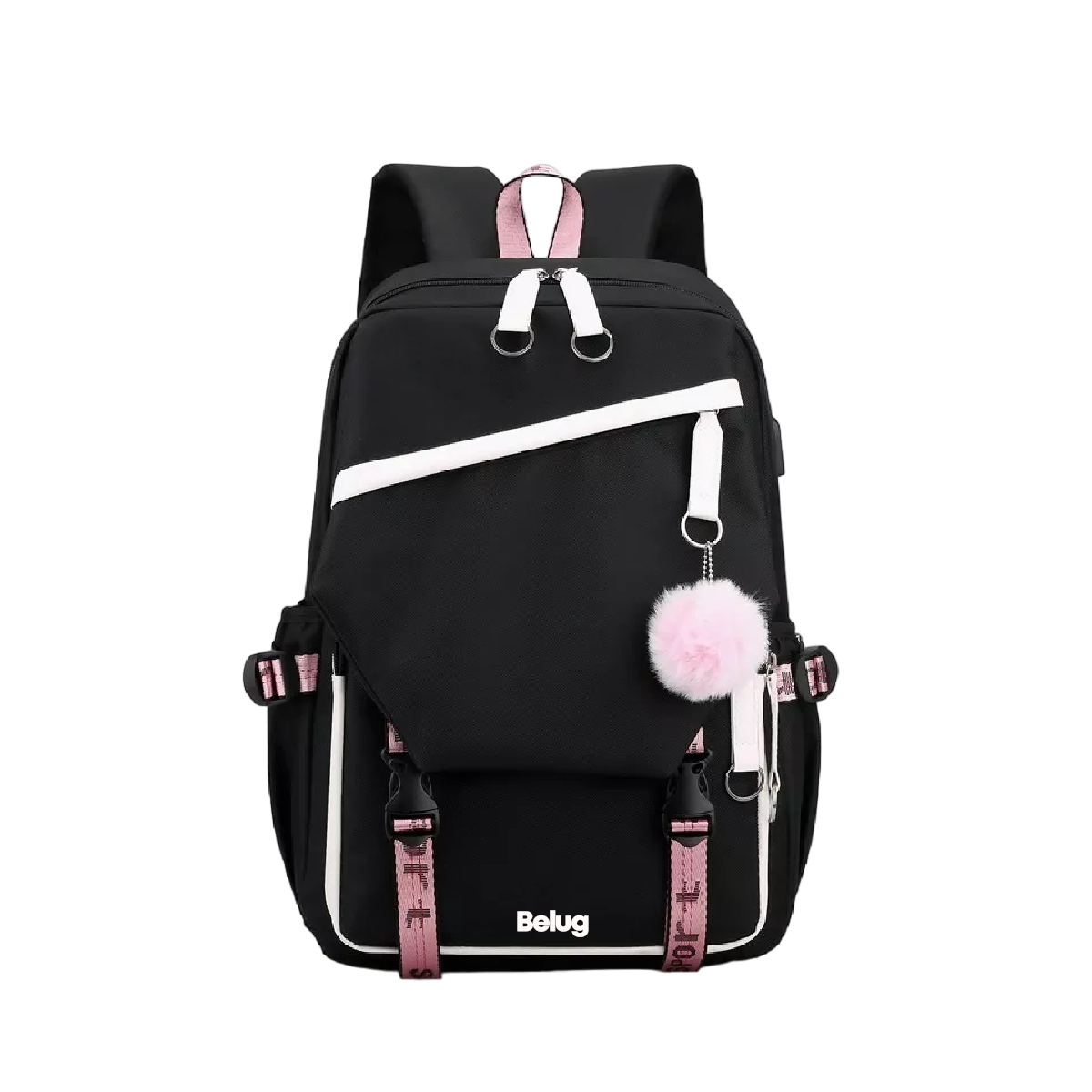 Foto 1 | Mochila Kawaii Estilo Coreano Juvenil Moda con Puerto USB Negro