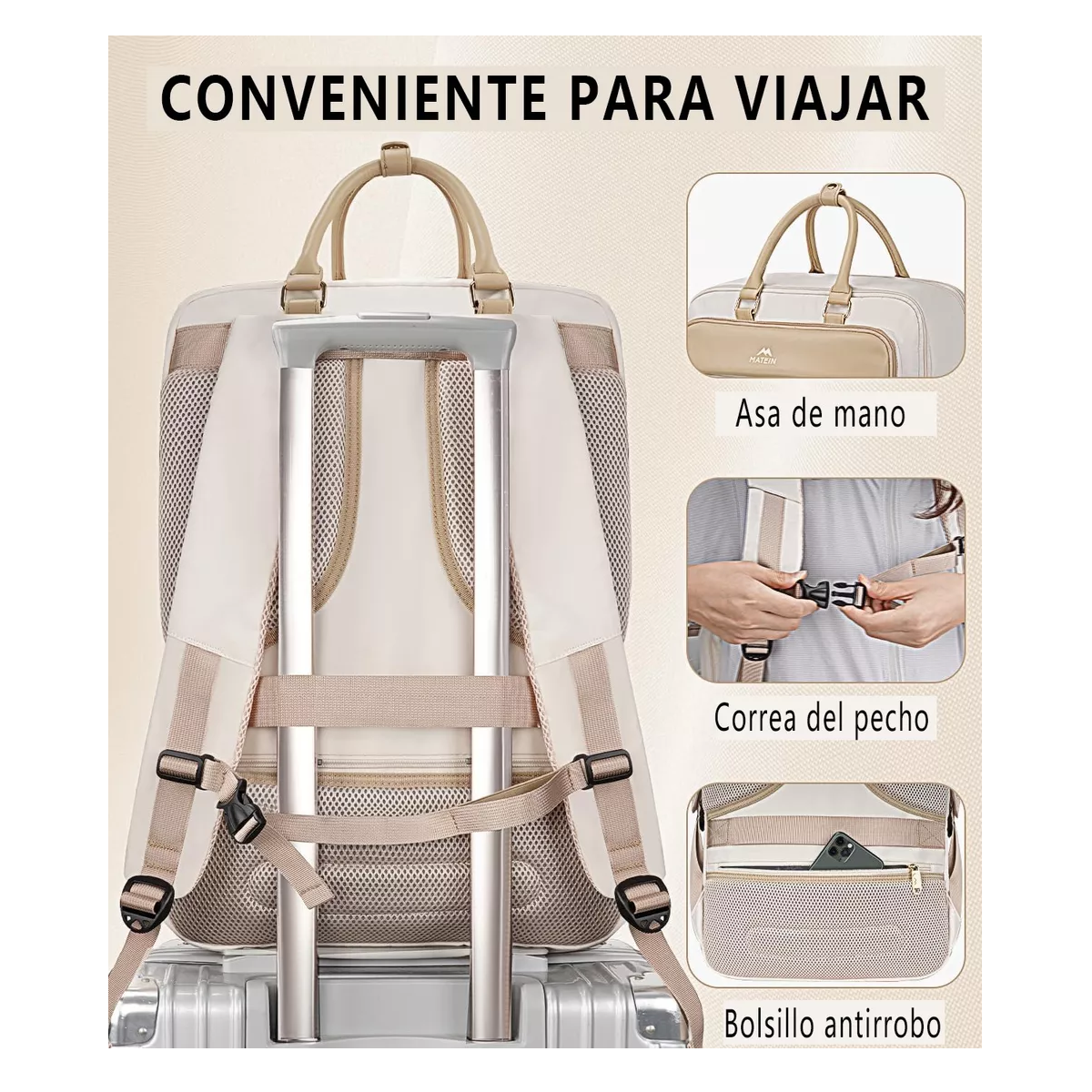 Foto 4 pulgar | Mochila Belug de Viaje para Mujer