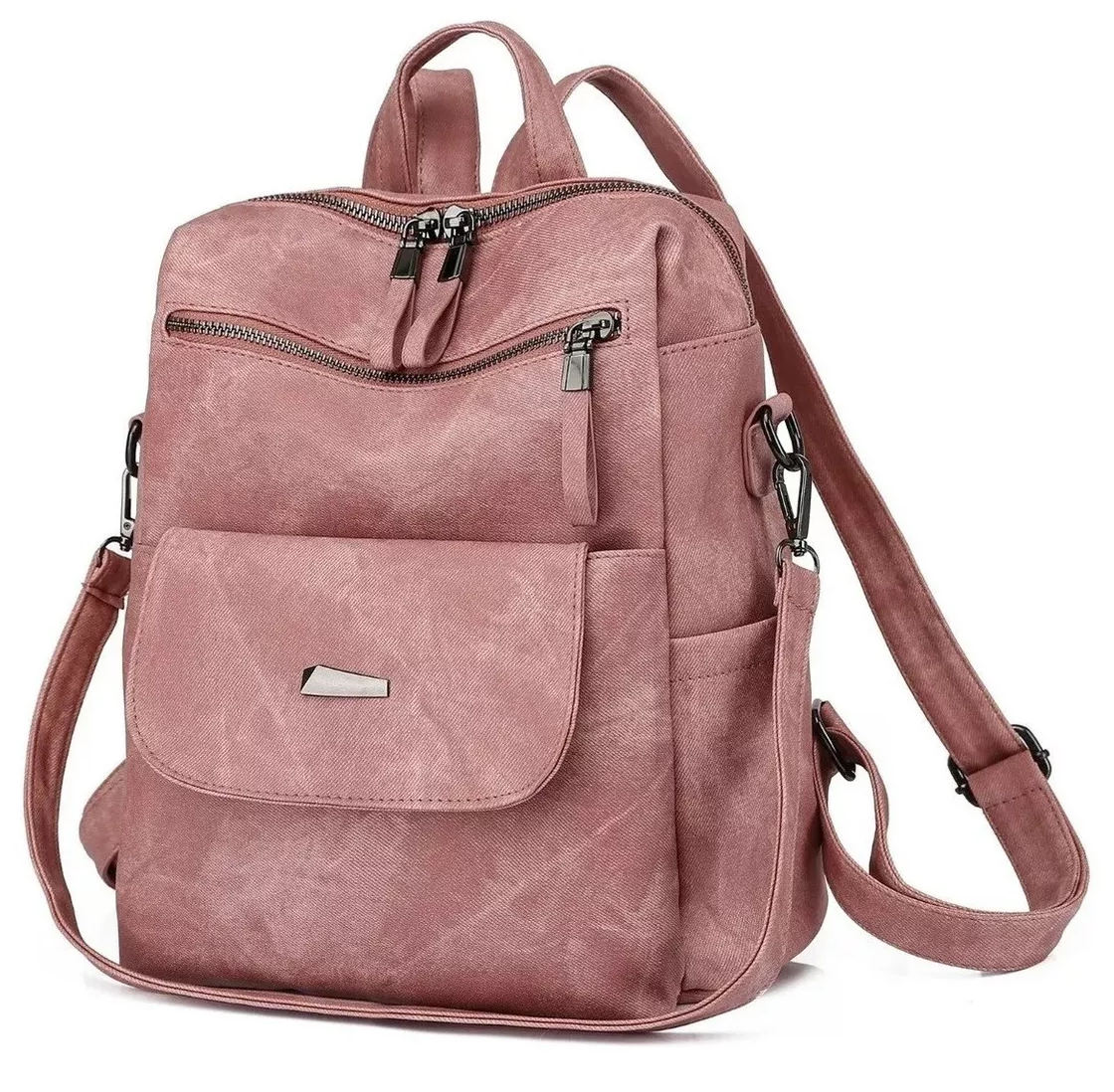 Foto 2 | Mochila Multiuso De Dama Diseño Lisa 11l, Rosa