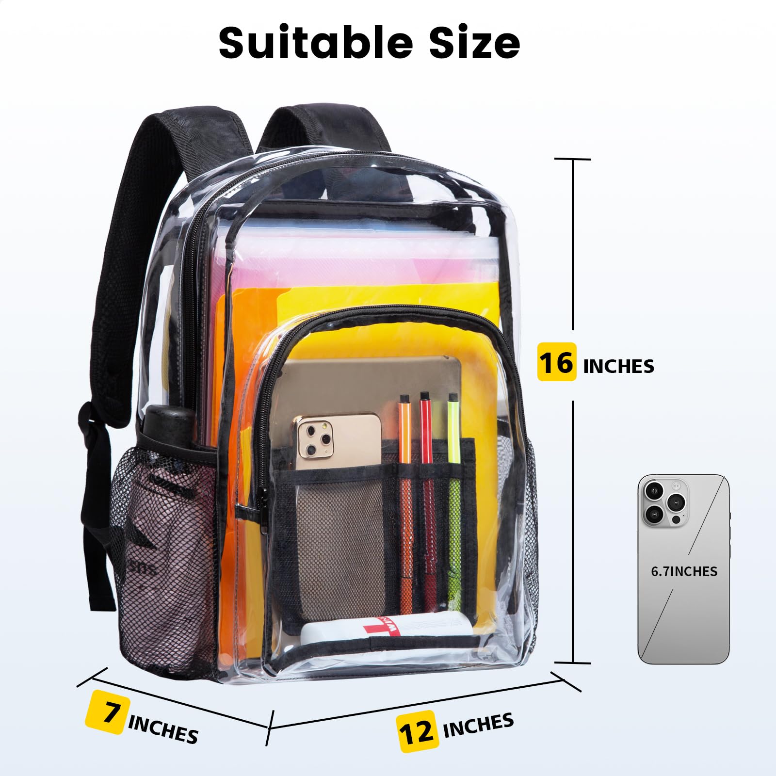 Foto 2 | Mochila Vorspack Transparente-Venta Internacional