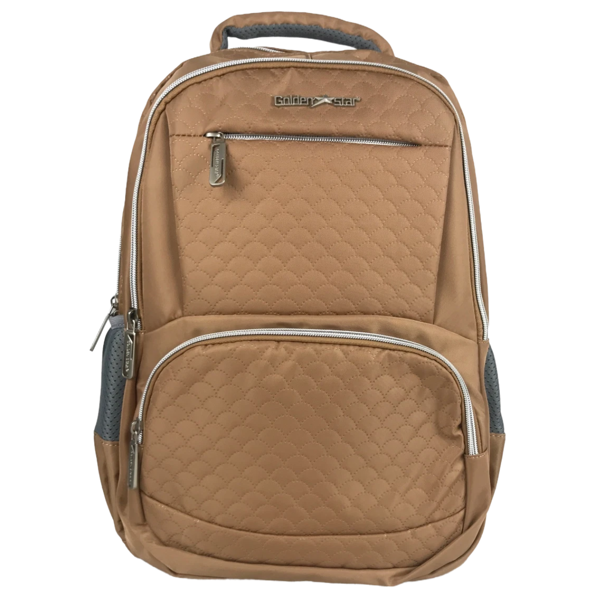 Mochila Escolar Portalap Golden Star Df-8909 Caqui