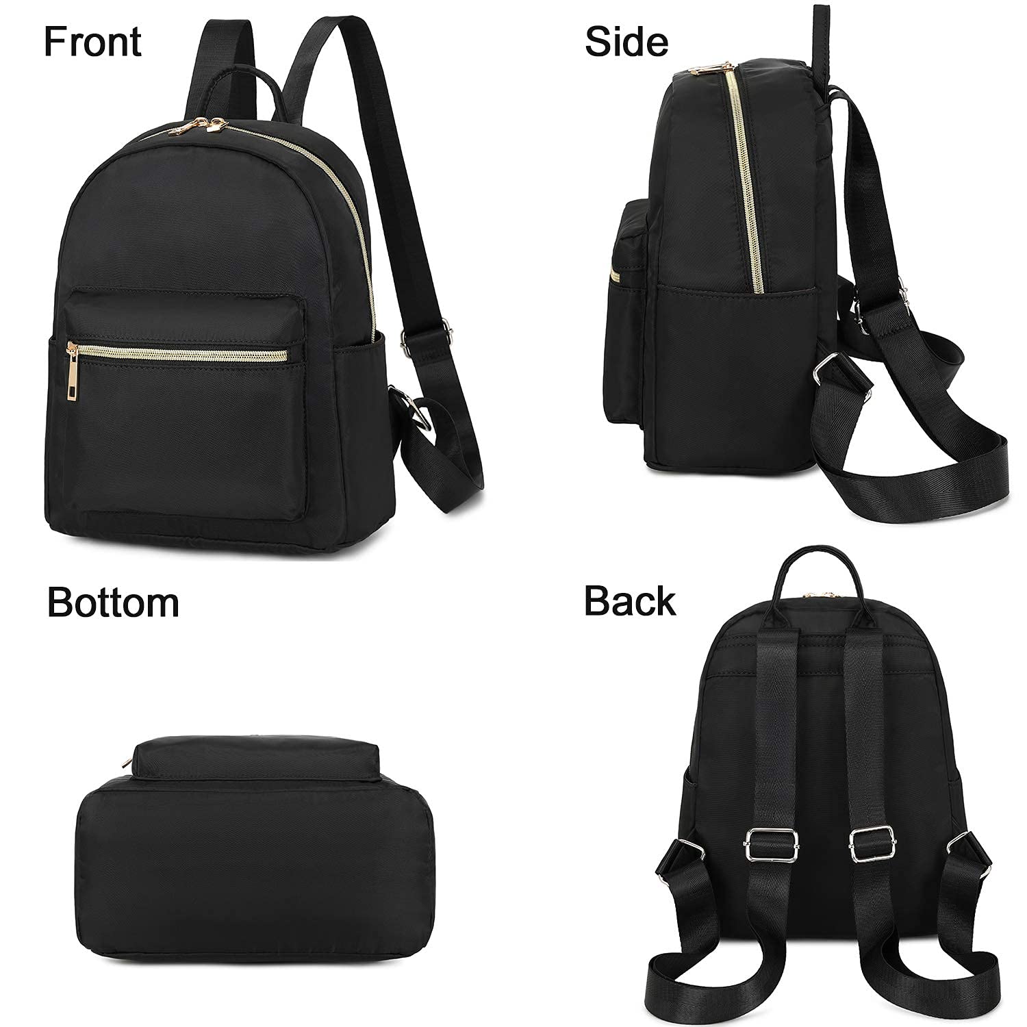 Foto 7 | Mochila Camtop Negra para Mujer-Venta Internacional