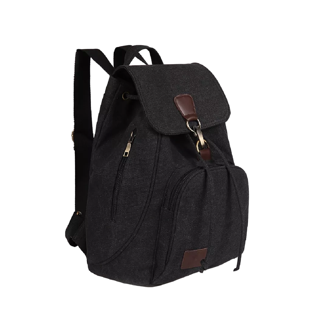 Mochila Escolar Antirrobo Para Mujer Mochila De Lona Se Adapta Una Laptop De 13 Pulgada Negro