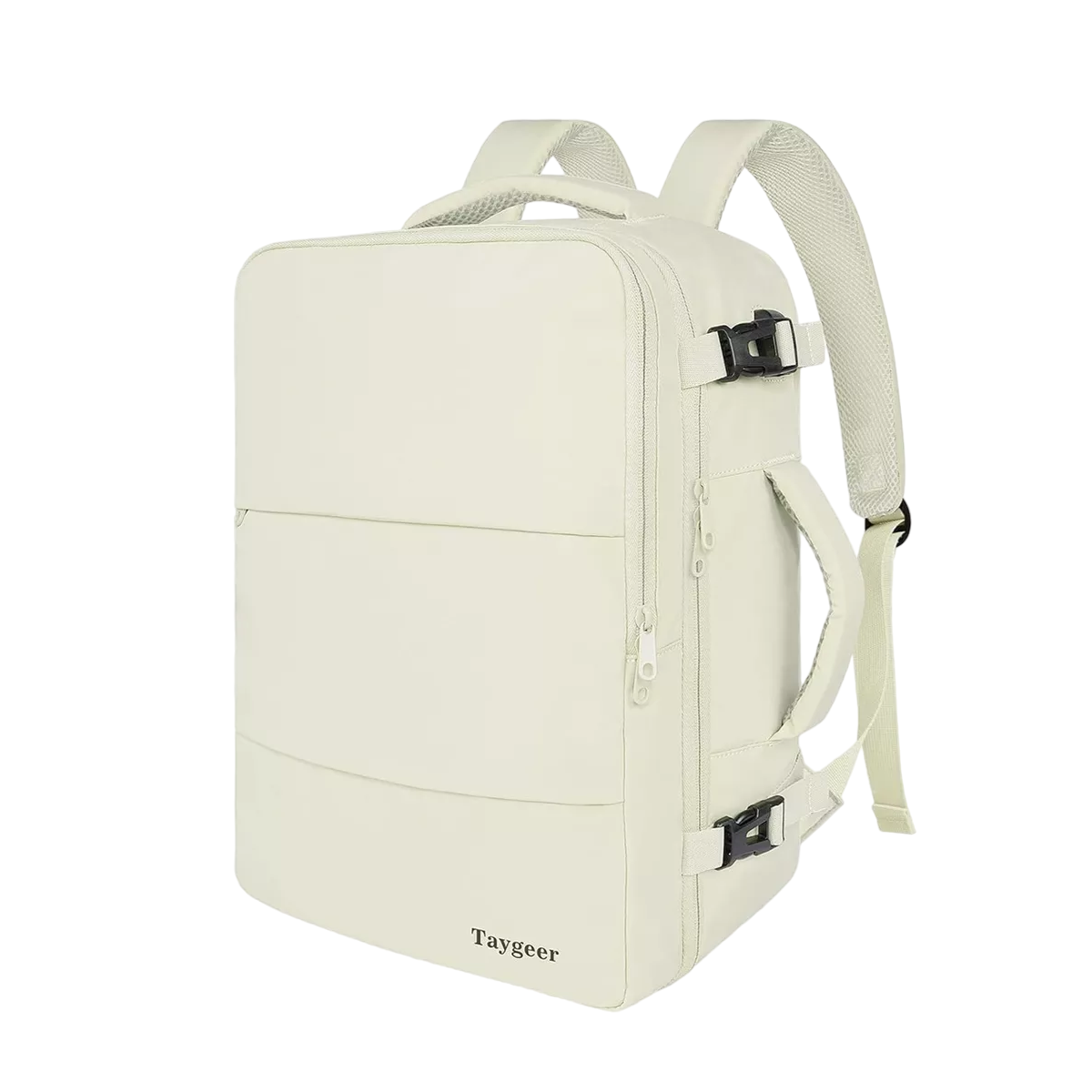 Mochila De Viaje Para Mujer, Aprobado Por Avión 10kg, Antirrobo Beige