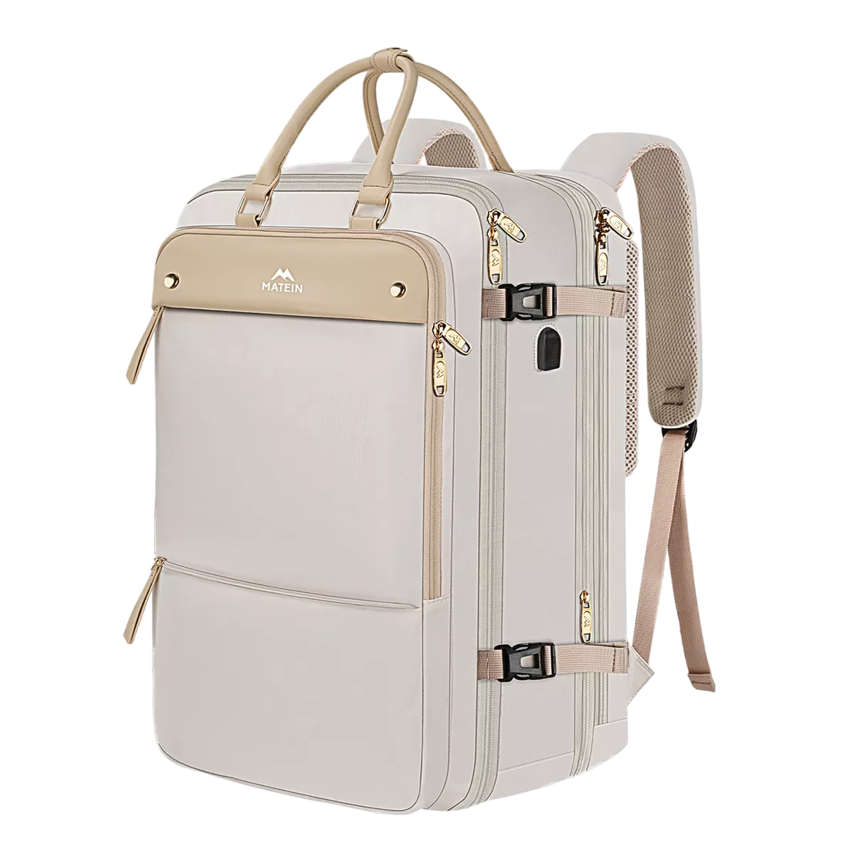 Mochila De Viaje Para Mujer, Mochila Carry On 52l Beige