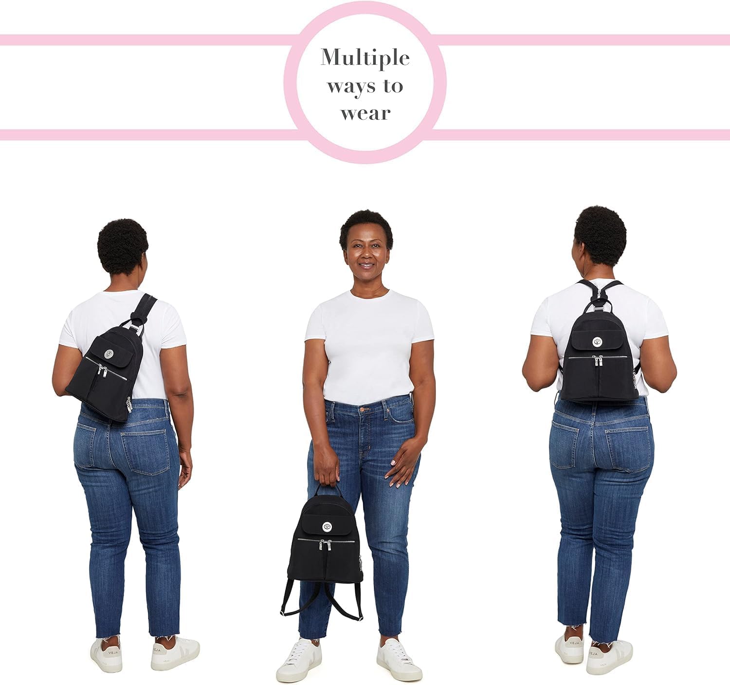 Foto 7 pulgar | Mochila Baggallini Negra para Mujer-Venta Internacional
