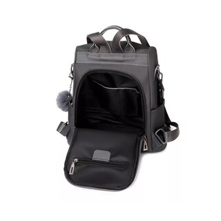 Foto 4 | Mochila Bolsa De Hombro De Dama, Impermeable Antirrobo Gris