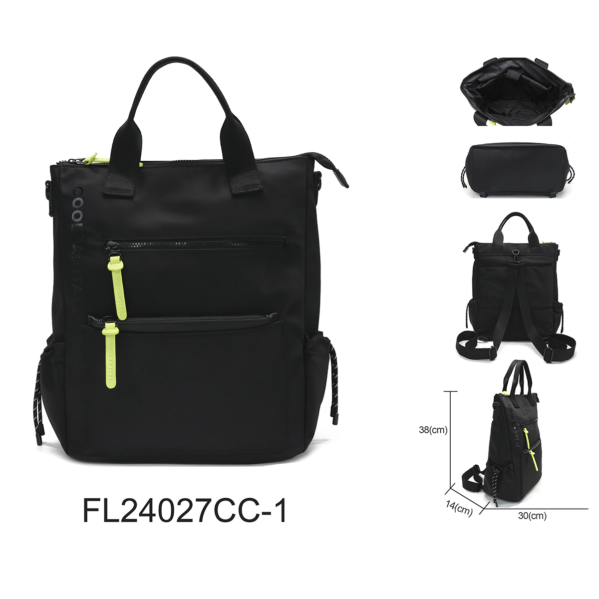 Foto 7 pulgar | Bolsa para Laptop Drip Tote 15'' Coolcapital Negra Unisex
