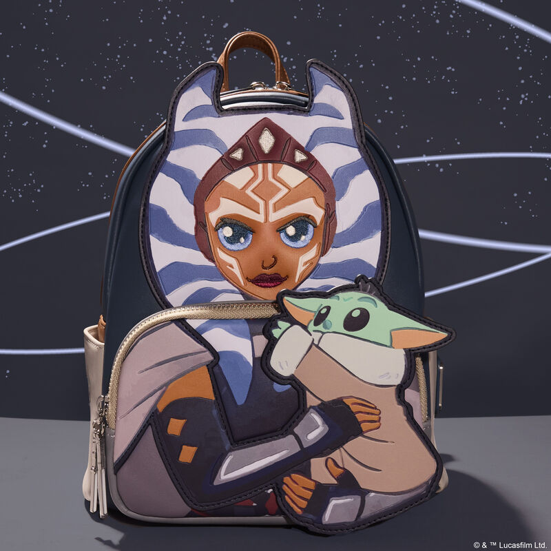 Foto 6 pulgar | Mochila Loungefly Mini Backpack Star Wars The Mandalorian: Ahsoka And Grogu