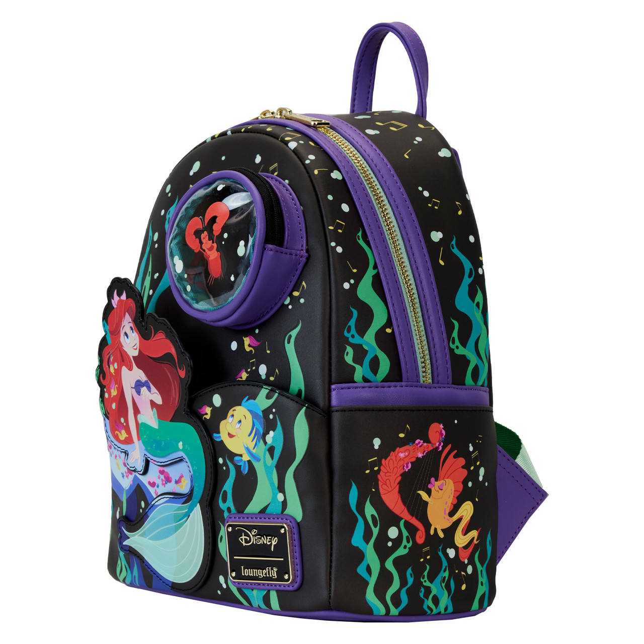 Foto 3 pulgar | Mochila Loungefly Mini Backpack Disney The Little Mermaid: Life Is The Bubbles