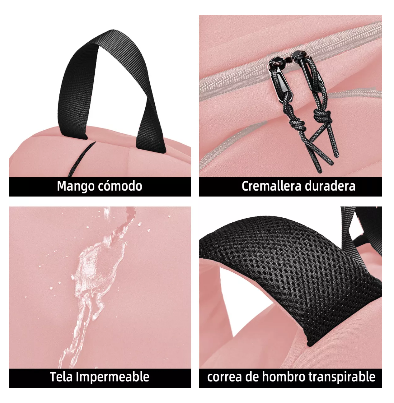 Foto 6 pulgar | Mochila Escolar Belug 32l Rosa