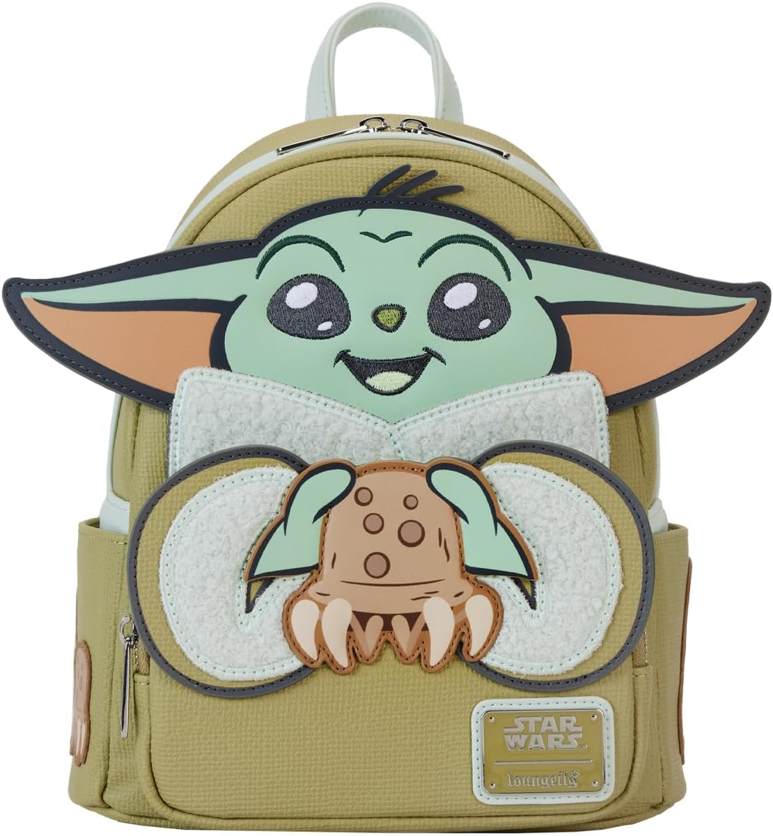 Foto 2 pulgar | Loungefly Mini Backpack Star Wars The Mandalorian: Grogu And Crabbies