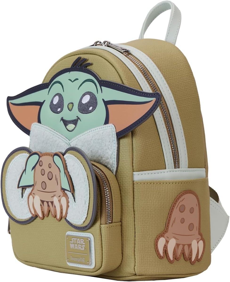 Foto 3 pulgar | Loungefly Mini Backpack Star Wars The Mandalorian: Grogu And Crabbies