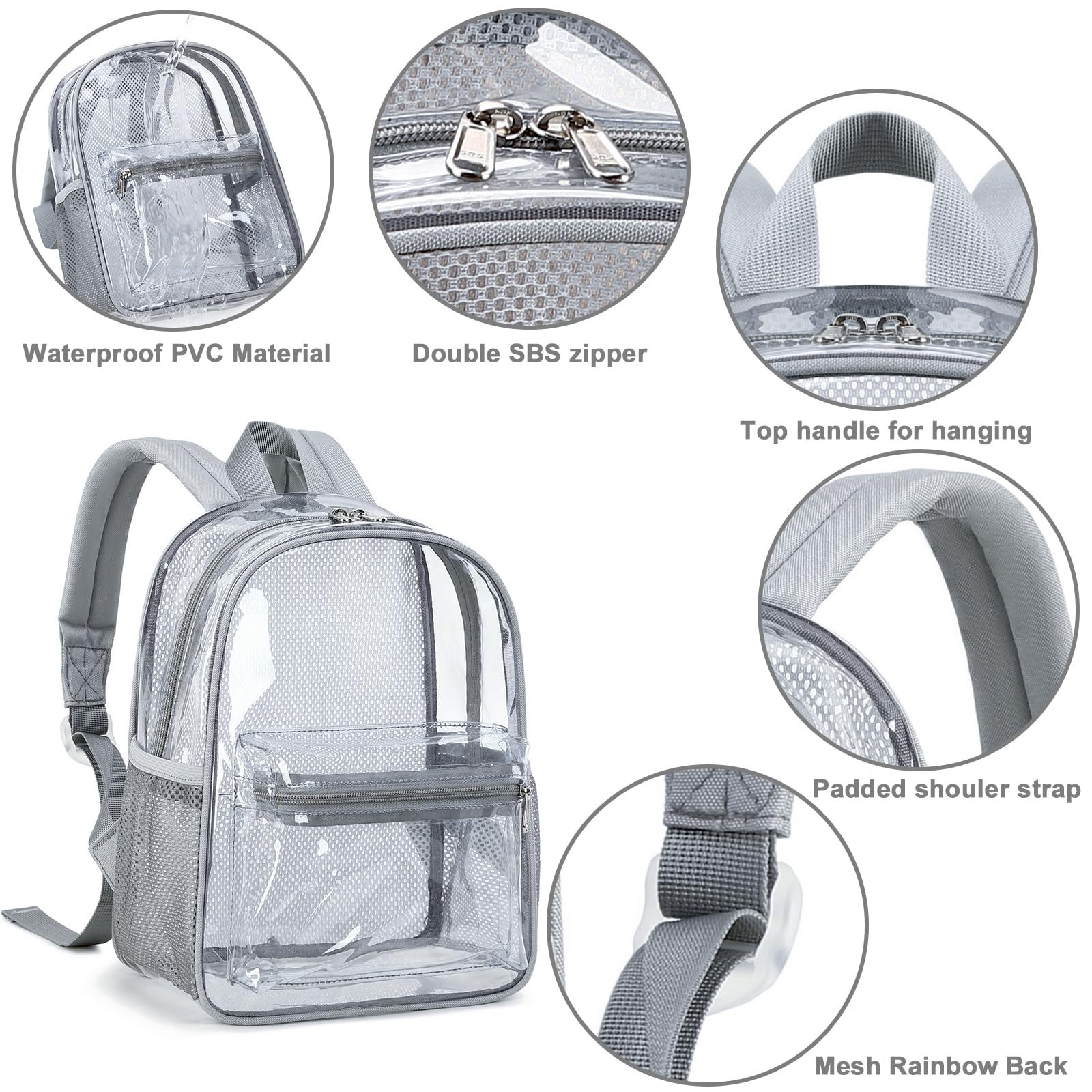 Foto 5 | Mochila Btoop Transparente-Venta Internacional