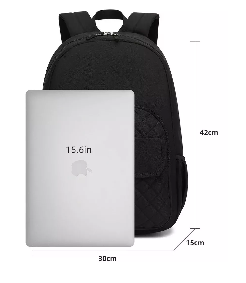 Foto 3 pulgar | Mochila Juvenil de Gran Capacidad con Puerto Usb Negro belug
