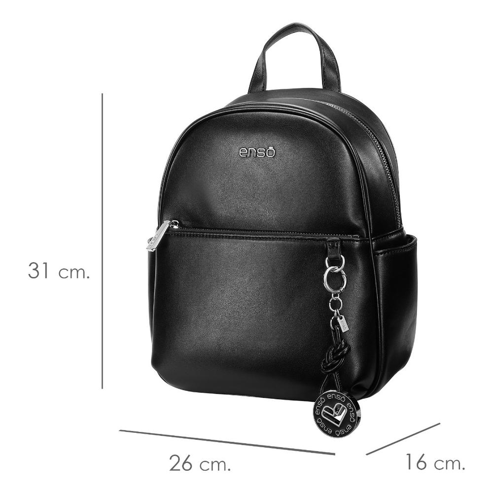 Foto 7 pulgar | Bolsa Backpack Enso Amor De Verano Mujer Eb2432bpb07 Negro Negro