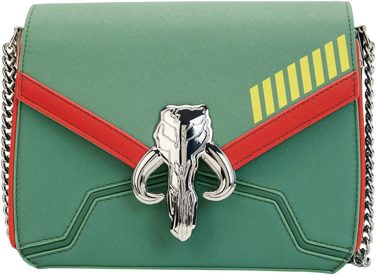 Foto 3 pulgar | Loungefly Crossbody Bag Star Wars Boba Fett