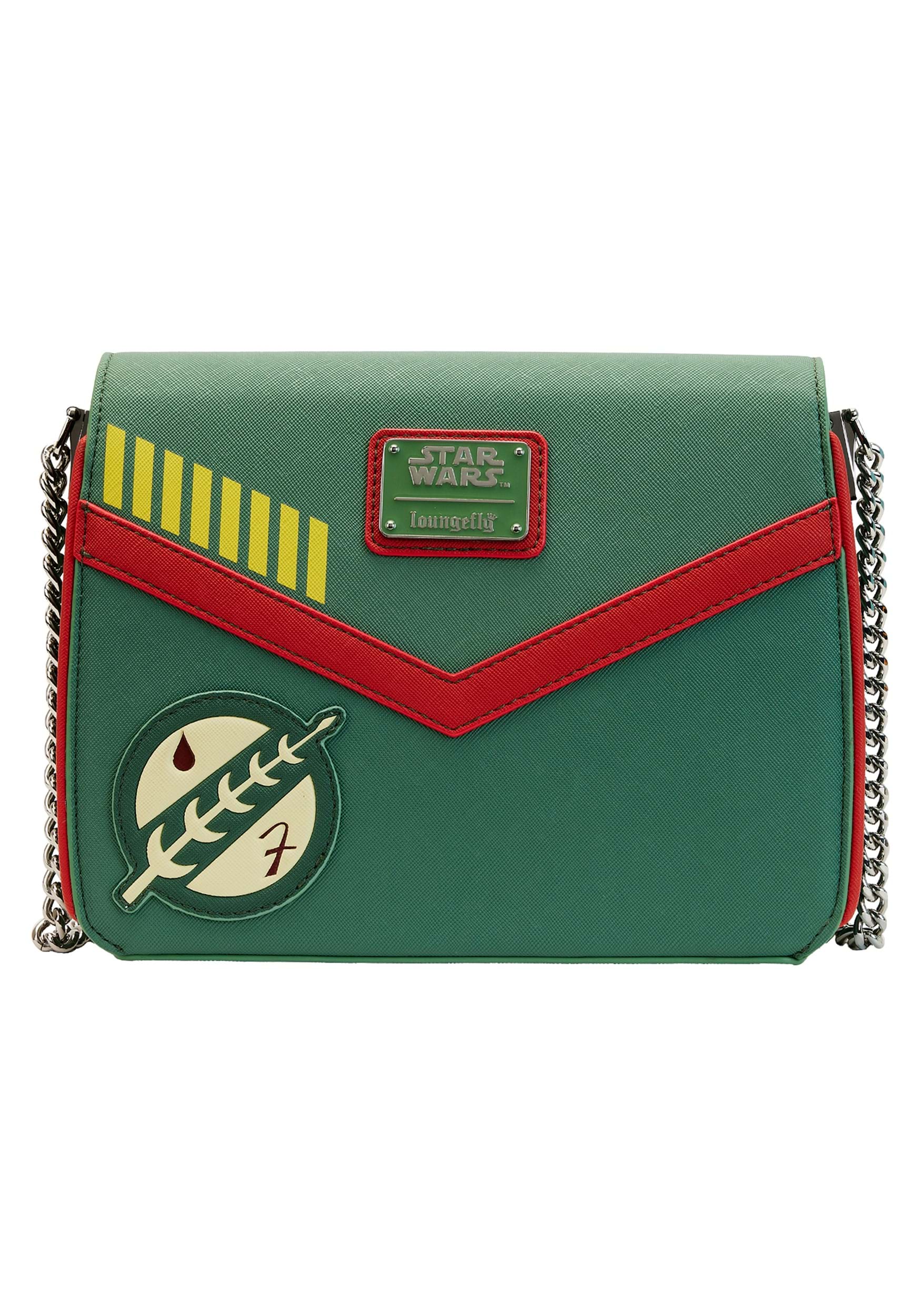 Foto 5 pulgar | Loungefly Crossbody Bag Star Wars Boba Fett