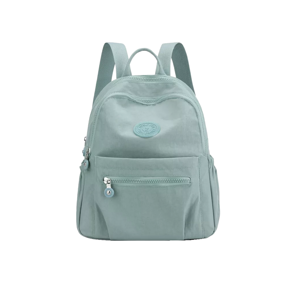 Mochila Bolso De Mujer Impermeable Antirrobo Verde Claro