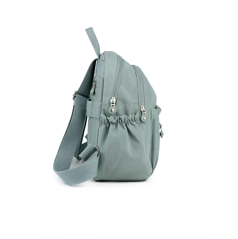 Foto 4 | Mochila Bolso De Mujer Impermeable Antirrobo Verde Claro