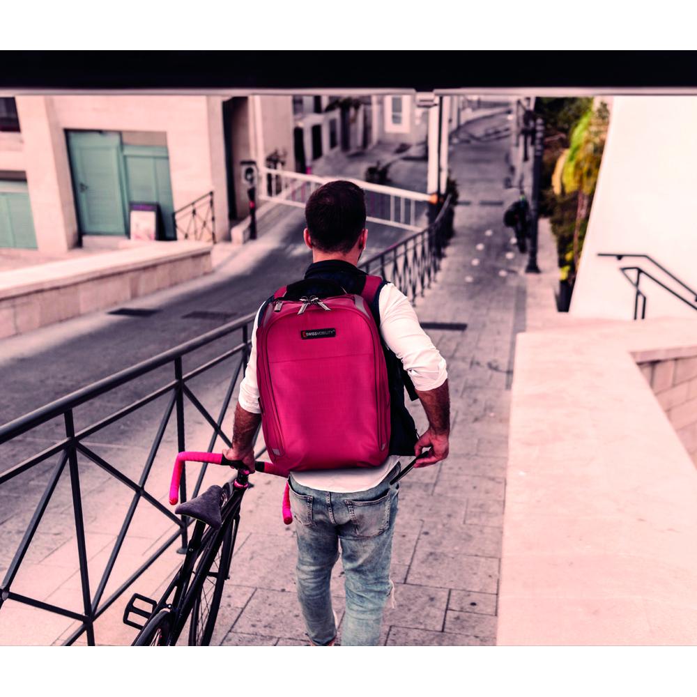 Foto 6 | Backpack Swissmobility Para Laptop De 15'', Color Rojo Rojo