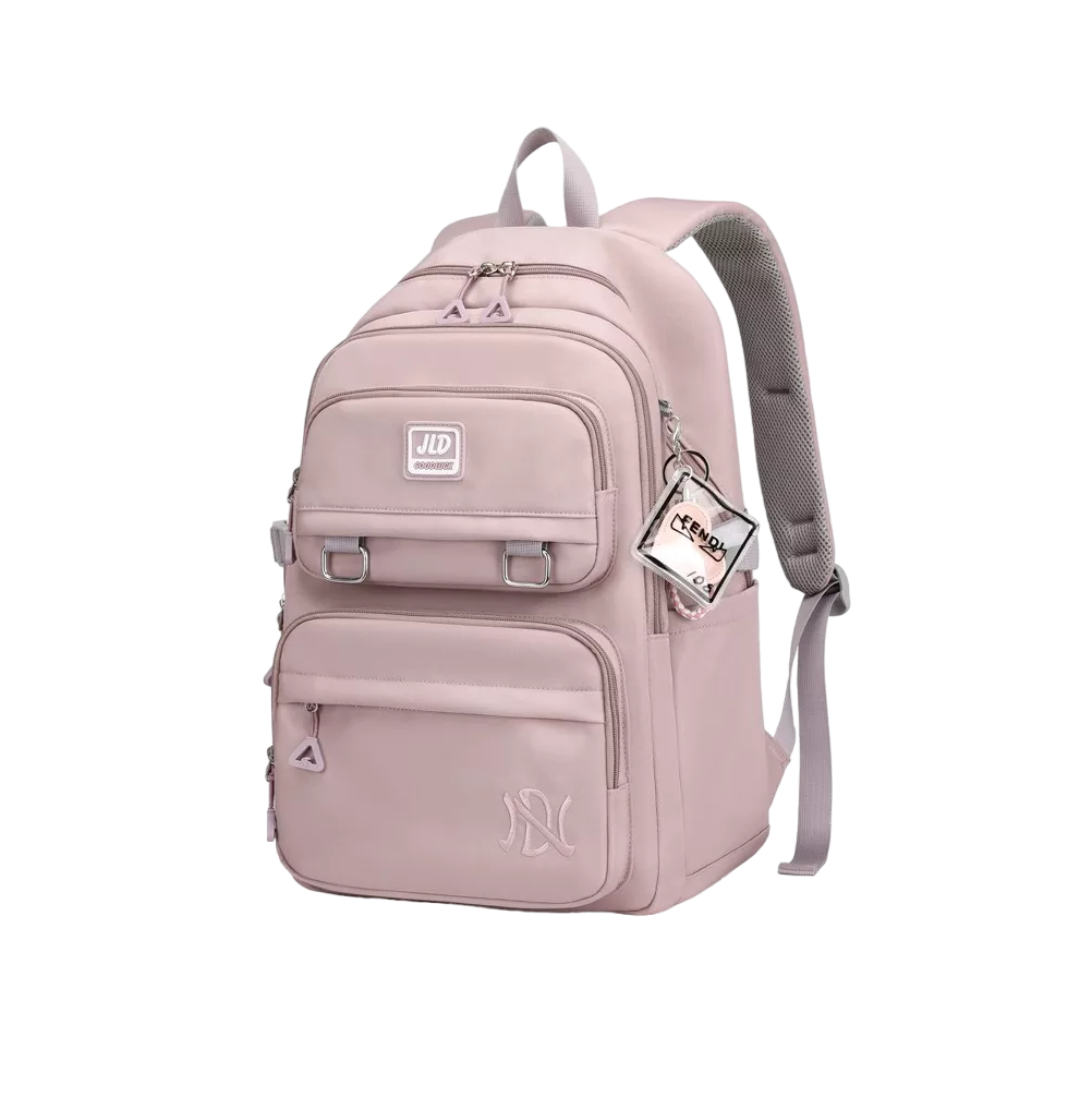 Mochila Portátil Para Estudiantes Tiene Gran Capacidad Y Es Liviana 35l Rosa