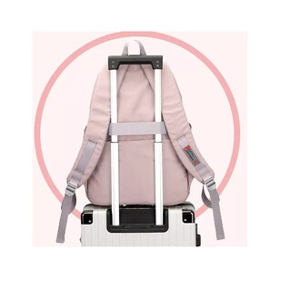 Foto 3 | Mochila Portátil Para Estudiantes Tiene Gran Capacidad Y Es Liviana 35l Rosa