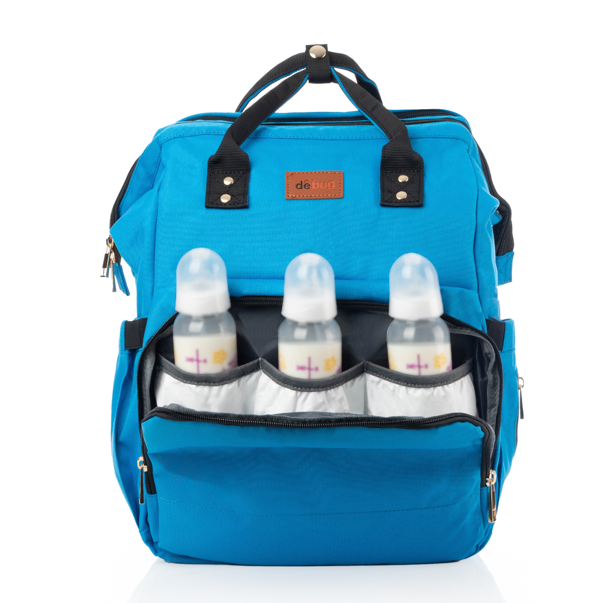 Foto 5 pulgar | Mochila Pañalera Debug Para Bebé Con Cambiador Cuna, Color Azul