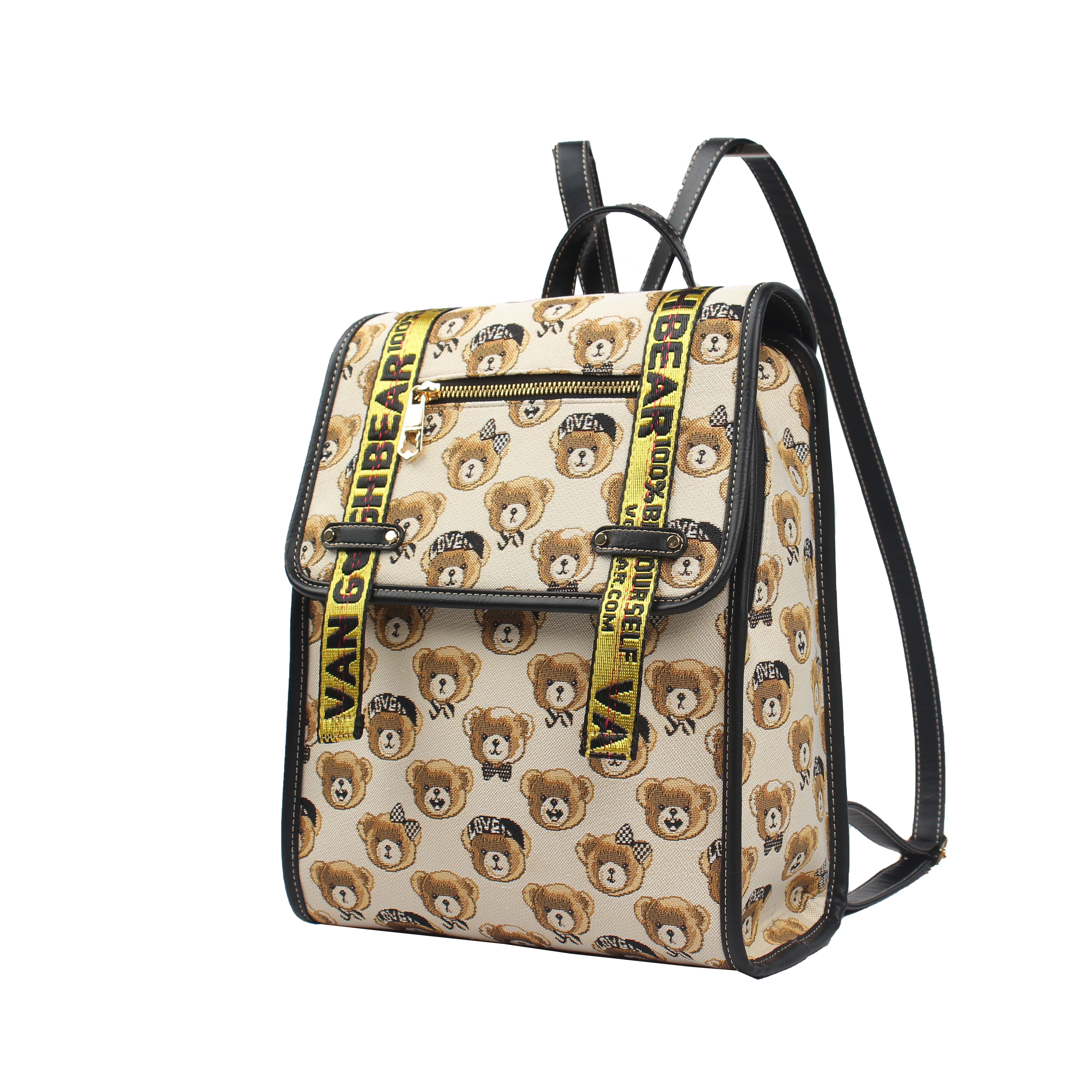 Foto 2 pulgar | Mochila Van Gogh Bear By Henney Bear V087 Hello Beige