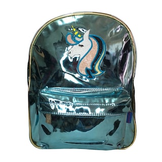 Foto 1 | Mochila Casual Espejo Golden Star Azul Unicornio