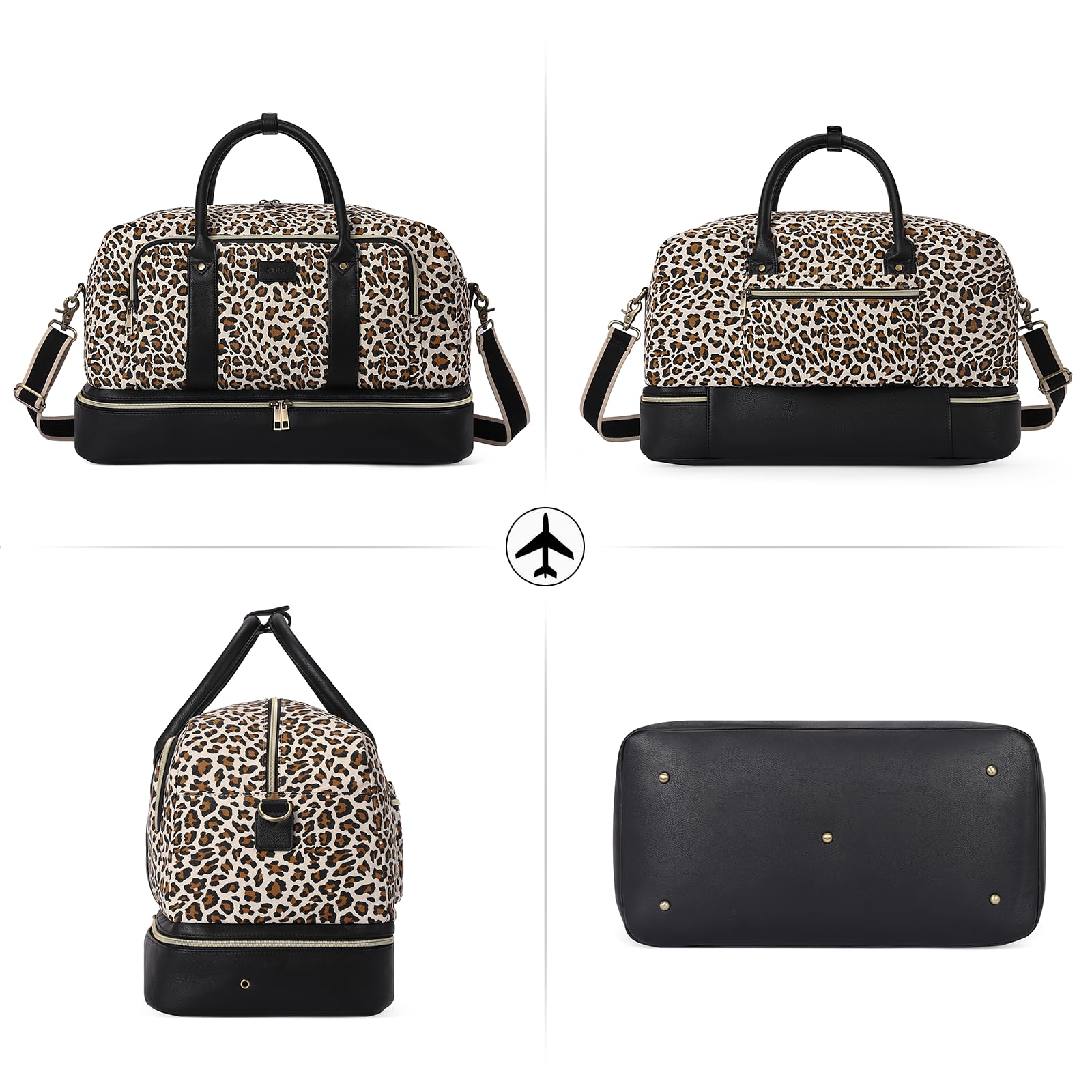 Foto 7 | Bolsa De Lona Cluci Weekender De Lona Antirrobo Con Bolsa Para Zapatos - Venta Internacional.