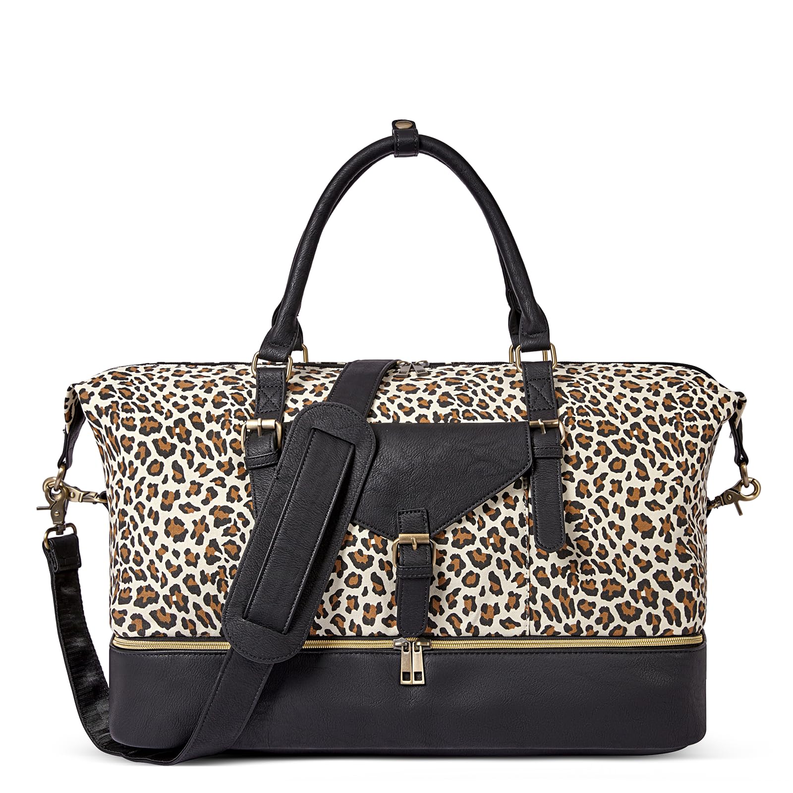 Foto 2 pulgar | Bolsa De Fin De Semana Cluci De Lona Para Mujer Con Compartimento Para Zapatos - Venta Internacional.