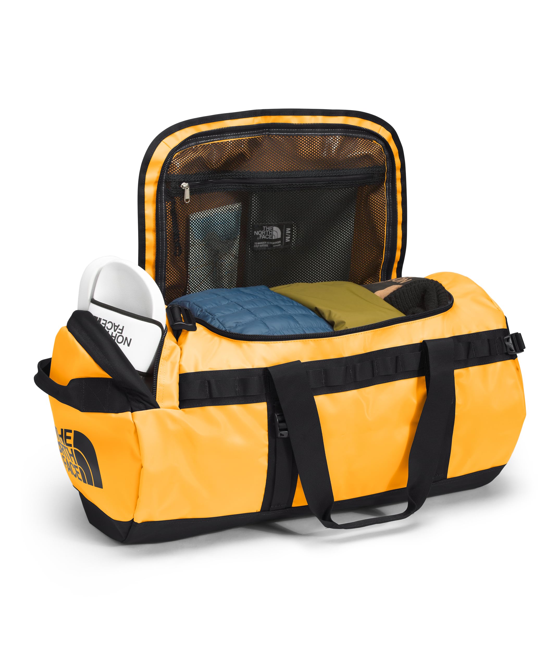 Foto 4 | Bolsa De Lona The North Face Base Camp Duffel M 71l - Summit Gold/tnf Black - Venta Internacional.